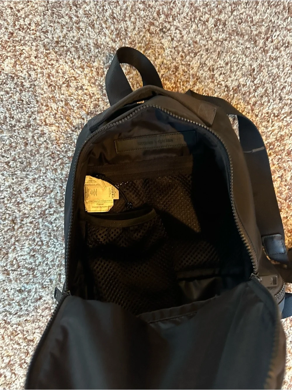 lululemon athletica Black Mini backpack